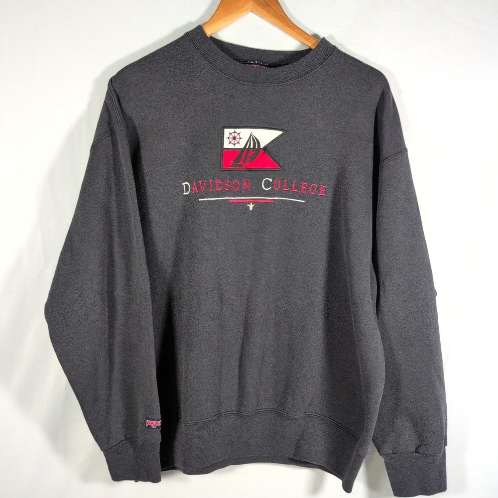 VINTAGE Davidson Wildcats Sweatshirt Mens XL Russell Athletic Crewneck NCAA 90s